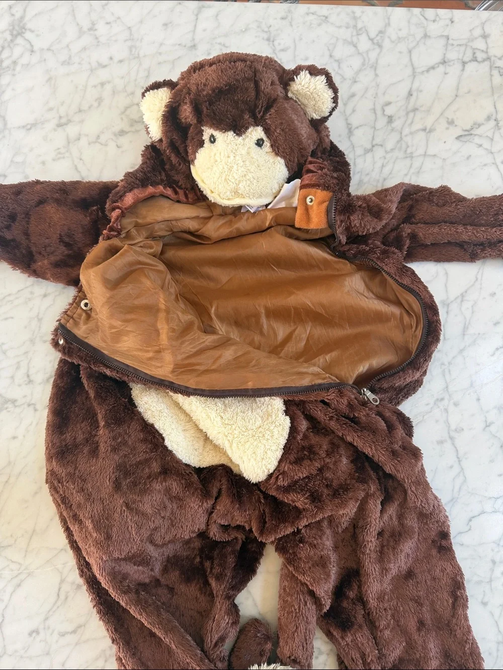 Toddler Monkey Costume Sz 2-3T Silky Soft